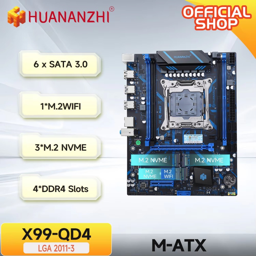 HUANANZHI X99 QD4 LGA 2011-3 P – E5 2696 V3 recenzja i cena