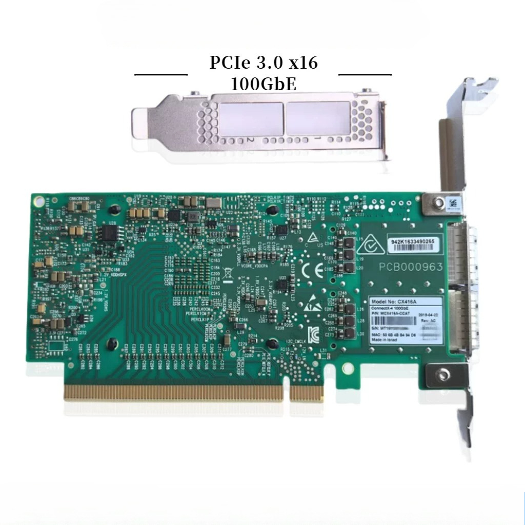 Karta sieciowa Mellanox MCX416 – 100Gbe Qsfp28 Network Card recenzja i cena